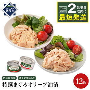 最短２日以内発送 特撰 まぐろ オリーブ油漬 缶詰 12缶入 ファンシー・フレークセット ツナ缶