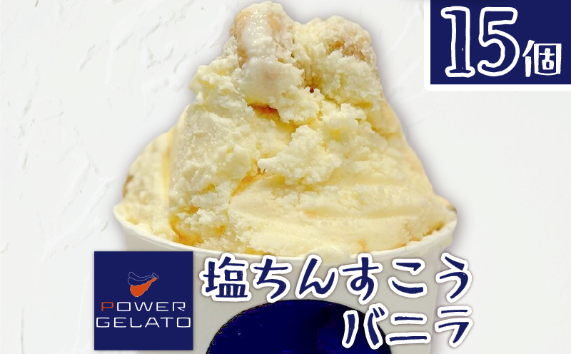 POWER GELATO（塩ちんすこうバニラ）90ml×15個入り　C073-005-03