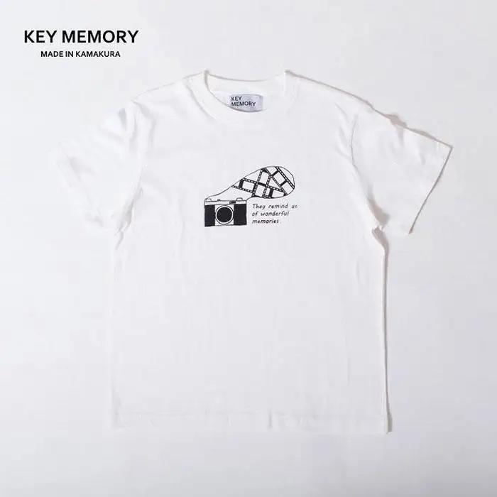 【1サイズ】【KEY MEMORY】Camera T-shirts WHITE
