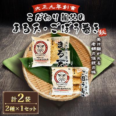 ふるさと納税 長洲町 さつま揚げ天ぷら こだわり親父の丸天・ゴボウ巻き 2種×1セット 計2袋
