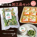 【ふるさと納税】空とたね加工品セット【地産地消 アスパラ しいたけ 味噌 野菜 旬】A3-R093003