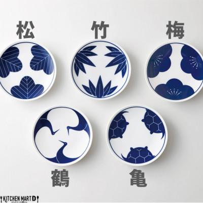 ふるさと納税 瑞浪市 【5柄SET】engi紋 染付 醤油皿 小皿 美濃焼 小田陶器 |  | 01