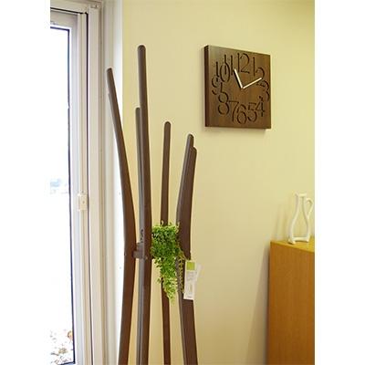 ふるさと納税 旭川市 旭川家具　cosine　MUKU時計(大)　ウォルナット_00336 |  | 01