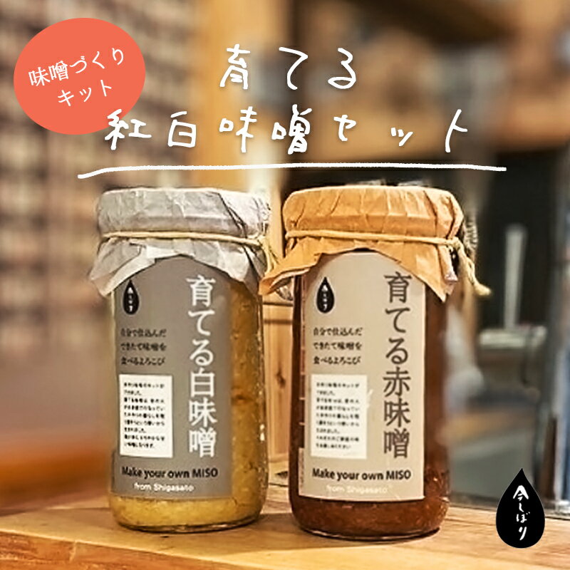 【ふるさと納税】無添加 育てる紅白味噌セット / 味噌 手作り ギフト 綾部市 / 株式会社今しぼり［BSCM004］