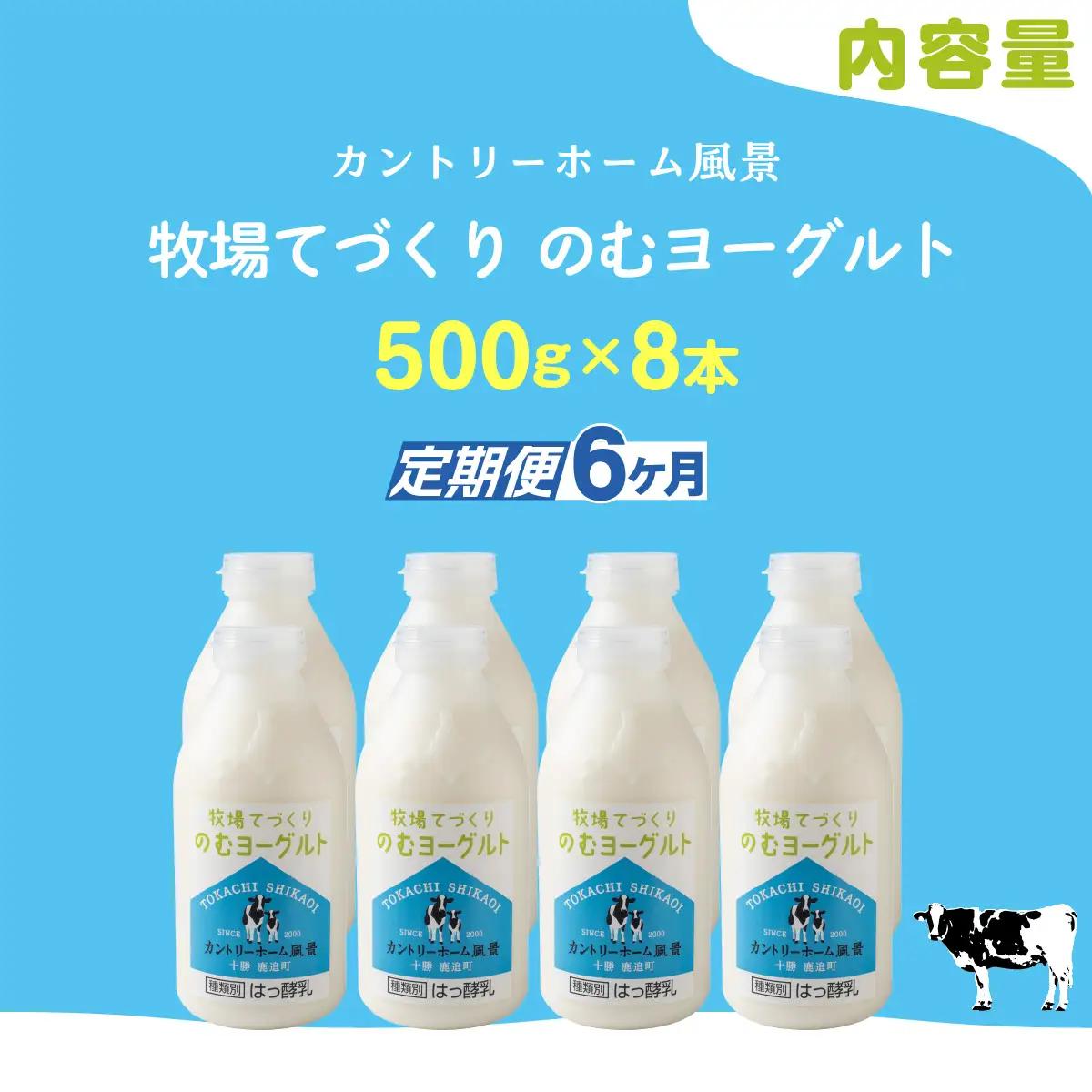 【定期6ヶ月】のむヨーグルト 500g ×8 SKB053