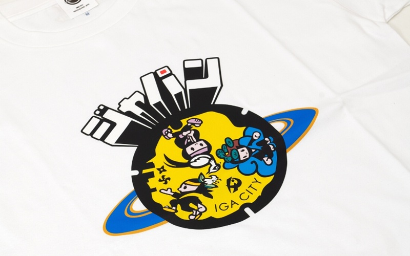 伊賀市 マンホールTシャツ 白【XLサイズ】【jnud0001-4】