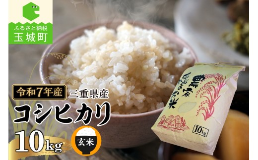 令和7年産 三重県産コシヒカリ 玄米10kg(農家直送)