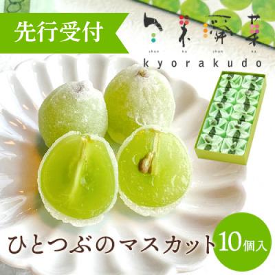 ふるさと納税 三原市 数々のメディアで紹介され大人気のひとつぶのマスカット(10個入)[018-002]