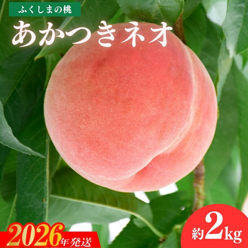 【ふるさと納税】No.2783福島のもも「あかつきネオ」2kg【2026年発送 先行予約】