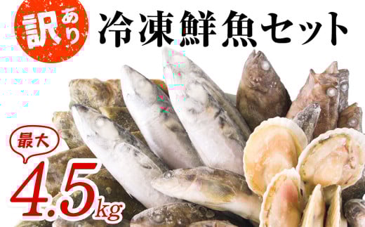 【2026年5月下旬発送】北海道産 冷凍鮮魚セット 最大4.5kg 「漁師応援プロジェクト！」 加熱奨励 一部内臓・鱗処理済み下処理済み おまかせ 魚 さかな 鮮魚 ホタテ サバ ホッケ カレイ 詰め合わせ 鮮魚ボックス 冷凍 海鮮 海産 ホタテ
