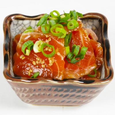 ふるさと納税 杵築市 [豊後ぐるめ倶楽部]サーモンのりゅうきゅう 80g×5食 |  | 01