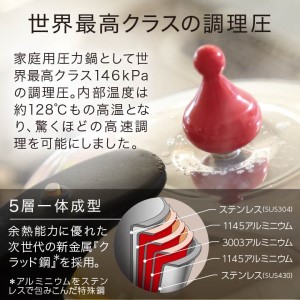 圧力鍋 ゼロ活力なべ5.5L オールチョッパーセット 圧力鍋