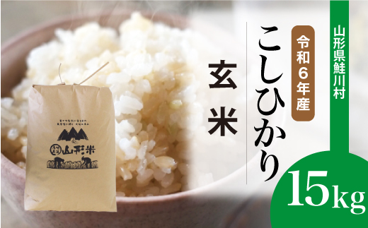 ＜令和6年産米＞令和7年9月上旬発送　コシヒカリ 【玄米】 15kg （15kg×1袋） 鮭川村