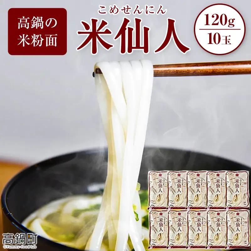 米粉麺 米仙人 120g×10玉 うどん そうめん ラーメン