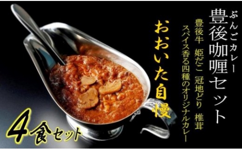 4種の豊後レトルトカレー/4食セット