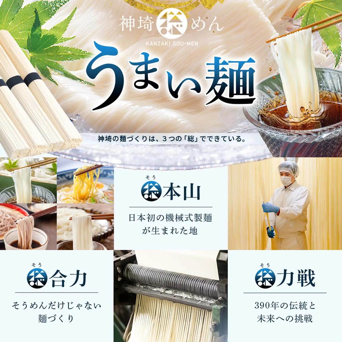 神埼めんセット(そうめん4袋・蕎麦2袋) 10カ月定期便(H110104)