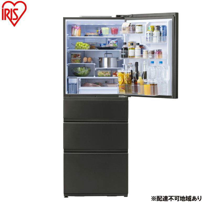 【ふるさと納税】冷蔵庫 冷凍冷蔵庫 428L IRSN-SX43A-H ノーブルグレー（4ドア）アイリスオーヤマ スリム 冷凍室 4ドア 右開き 省エネ 静音 霜取り不要 大型 急速冷凍 ふたり暮らし 400L 以上