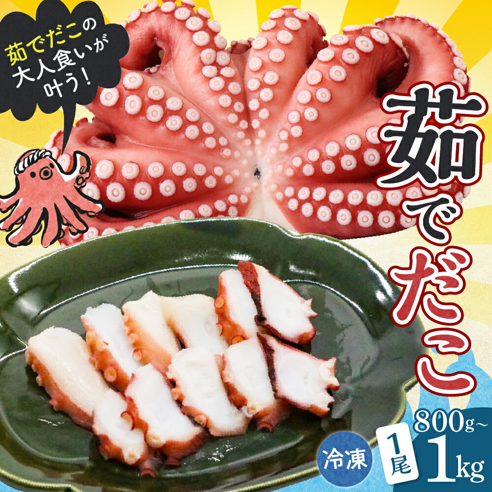 【ふるさと納税】冷凍 茹でだこ 1尾 (約 800g 〜 1kg ) たこ タコ 肉厚 正月 刺身 酢の物 唐揚げ たこ焼き 海鮮 魚介 送料無料 お取り寄せグルメ 広島県 呉市