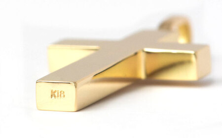 ロッソエブルー ペンダントトップ k18 18金 ゴールド L クロス フリー メンズ レディース 岐阜市 / アフェクト[ANGT002]