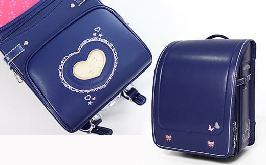 [amant] ランドセル 低反発クッション 女の子(ネイビー[背当て-ブルー]) [50001] AY207