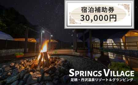 SPRINGS VILLAGE 足柄丹沢温泉リゾート 宿泊補助券 30000円