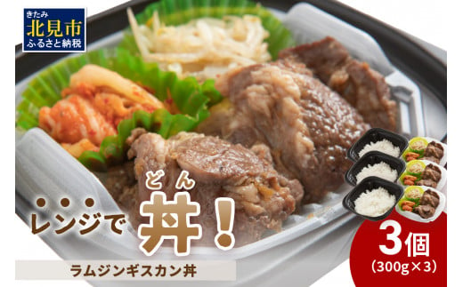 
レンジで丼！ラムジンギスカン丼 3個 ( 弁当 どんぶり 丼 ラム ジンギスカン 冷凍 簡単調理 )【136-0016】
