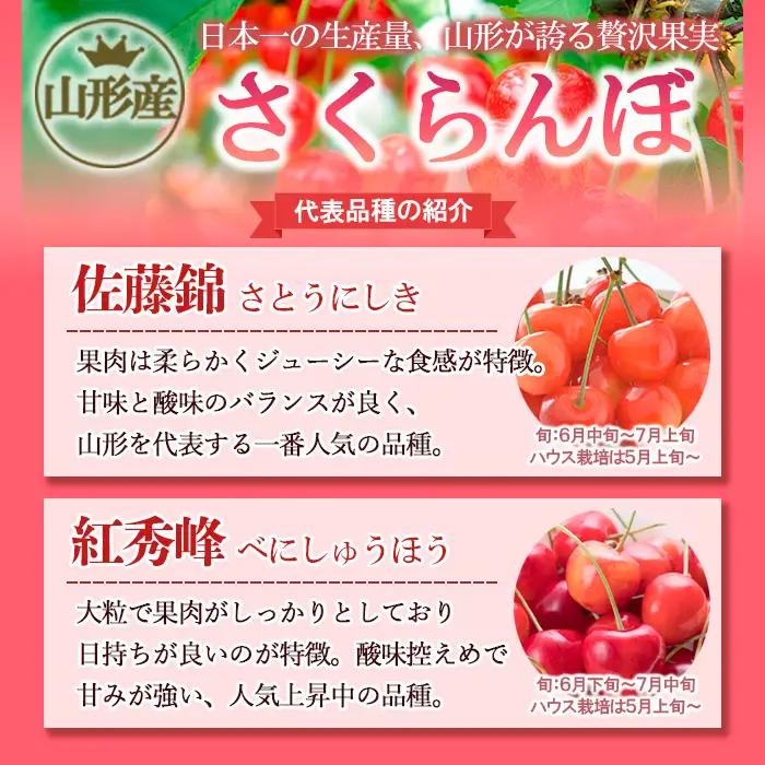 ★旬★山形さくらんぼ紅秀峰☆Lサイズ以上☆1kg バラ詰 【令和9年産先行予約】FS26-605
