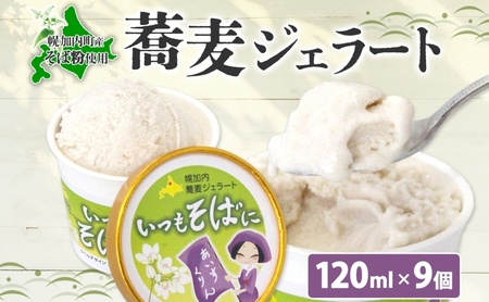蕎麦ジェラート そば粉ほろみのりアイス 蕎麦ジェラート【9個】