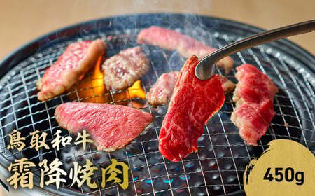 鳥取和牛 霜降焼肉 （450g） 牛肉 和牛 鳥取和牛 ブランド和牛 焼肉 焼肉用 焼き肉 焼き肉用 和牛霜降り ロース バラ 黒毛和牛 KR1477