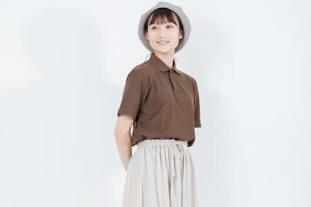 《2》【KEYMEMORY鎌倉】KMポロシャツ BROWN　メンズLサイズ