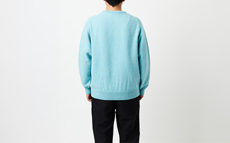 ≪先行予約≫【THISISASWEATER.】A4: A SWEATER IS COLOR.  Sax moku  水色 カシミヤセーター 服 洋服 ユニセックス メンズ レディース ブランド 数量限
