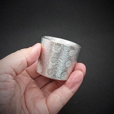 ふるさと納税 大野城市 【RR】SCoF EGG CUP SET[2個セット] 錫 (はかた錫スタジオ) 錫酒器 |  | 02
