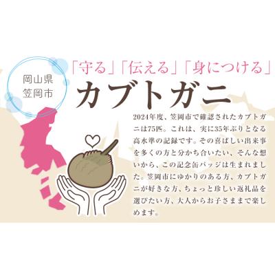 ふるさと納税 笠岡市 オリジナルカブトガニ缶バッジ 4個セット 笠岡市観光協会《30日以内に出荷予定(土日祝除く)》 |  | 02