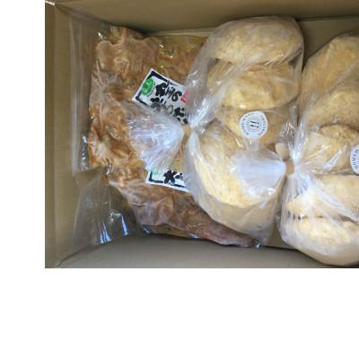 ふるさと納税 佐野市 丸玉の大トロホルモン(しょうゆ味)300g×2(冷凍)、丸玉のメンチカツ10個入り(冷凍) |  | 03