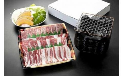 黒毛和牛と黒豚の焼肉詰合せ ご自宅用_ss0369