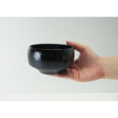 ふるさと納税 長崎県 【波佐見焼】φ11.5cmの小ぶりな抹茶碗・旅茶碗　侘黒【西海陶器】1 18172 |  | 01