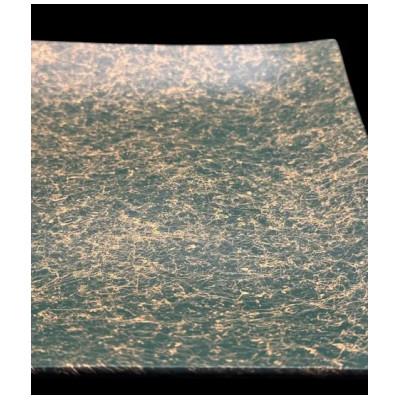 ふるさと納税 海南市 波スクエアプレート L　乱糸(マット仕上げ)草色 |  | 01