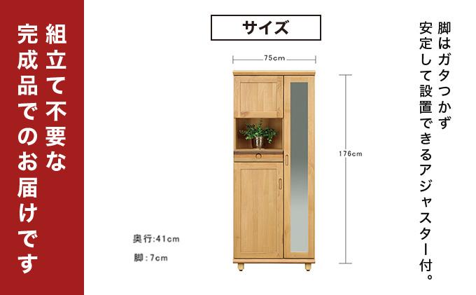 Paste（パステル）幅75H シューズボックス ダーク【北海道・東北・沖縄・離島不可】CN043-DK