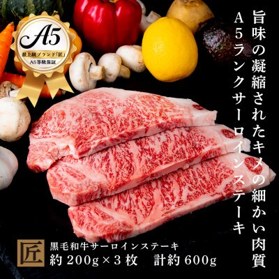 
                  おやま和牛 A5 極 サーロイン 約200g×3枚【1096925】
                