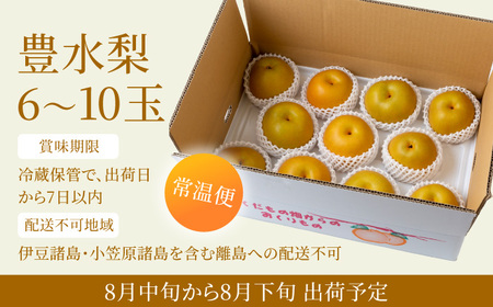 P195-03 春光園 豊水梨 6～10玉 (約3kg) 8月中旬?8月下旬お届け