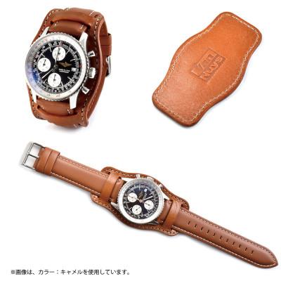ふるさと納税 松茂町 VanNuys 腕時計用レザーベース【時計ベルト幅22mm用】(ビンテージブラック) |  | 01