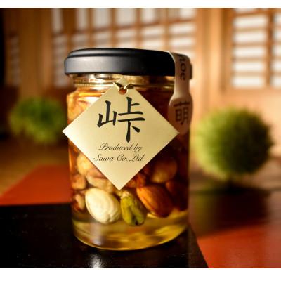 ふるさと納税 印南町 ナッツの蜂蜜漬【峠プレミアム　萌(MOE)】〜熊野古道　峠の蜂蜜×ナッツ