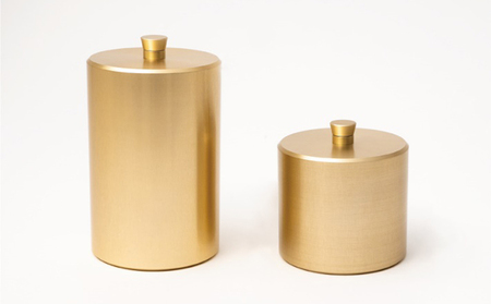 茶筒 キャニスター canister-S 金 密閉容器 アルマイト加工商品 日本製 キッチン用品 キッチングッズ 職人 技巧 開閉 和風 洋風 お茶 茶葉 お茶っぱ コーヒー 豆 粉 収納 ゴールド 
