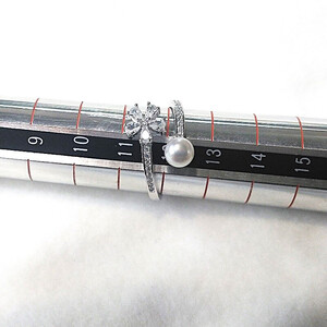 1919 リング・フラワー（淡水本真珠・ボタン）SV製　リング 真珠の指輪 ファッションリング シルバー製リング 淡水真珠 母の日プレゼント 結婚記念日ギフト 自分へのご褒美 カジュアルアクセサリー 