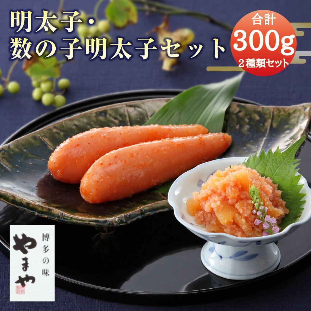 【ふるさと納税】A67 明太子・数の子明太子セット 明太子180g 数の子明太子120g 計300g やまや 福岡 みやま市 贈答用 ギフト 冷蔵 送料無料