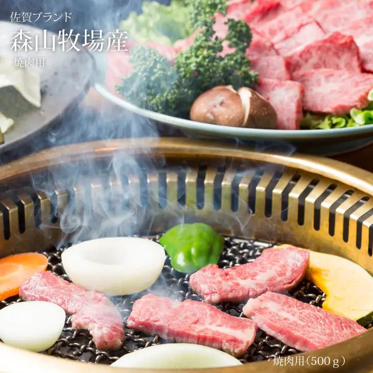 【ふるなびWEEK対象】森山牧場 焼肉セット 500g 焼肉 牛肉 B125-007