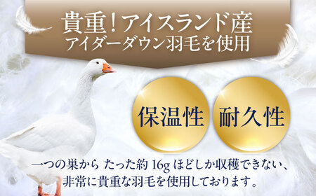 【糸島羽毛ふとん】【アイスランド特別保護鳥使用】【シングル】 羽毛 布団 本掛け ベージュ アイダーダウン95% 糸島市 / 株式会社三樹 / 布団 羽毛[AYM023]