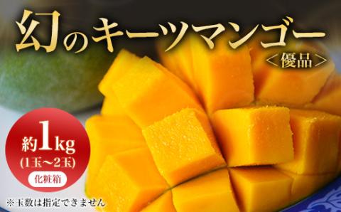 【2026年8月から順次発送・贈答用】JAおきなわ厳選!幻のキーツマンゴー約1kg(1～2玉)【配送不可地域：離島】