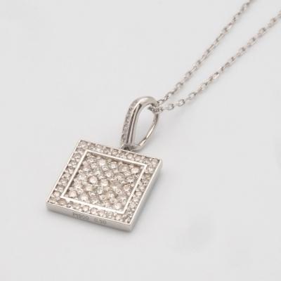 ふるさと納税 甲府市 PT900/PT850 0.5ct ダイヤモンド ペンダントネックレス　FHH-019832 |  | 01