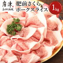 【ふるさと納税】肥前さくらポークローススライス 200g×5パック(合計1kg) 豚肉 生姜焼き しゃぶしゃぶ ギフト 冷凍 (鮮度へのこだわり工夫あり！)